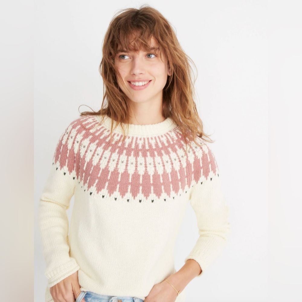 Madewell Fair Isle Keaton Pullover Sweater